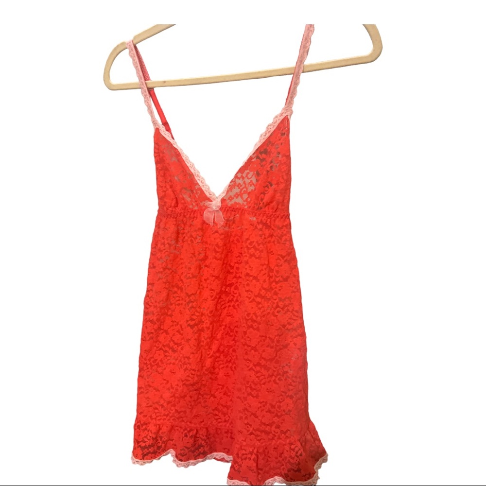 Valentine’s Day Victoria’s Secret Res Lace Teddy